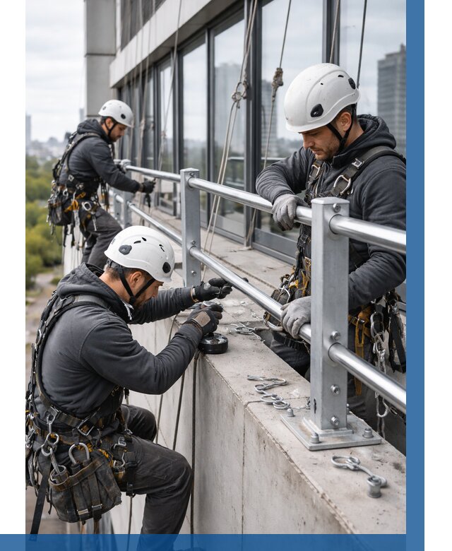 Монтаж ограждений на высоте в Балахне, от 1254 р. | ВЫСОТНИК-Блх