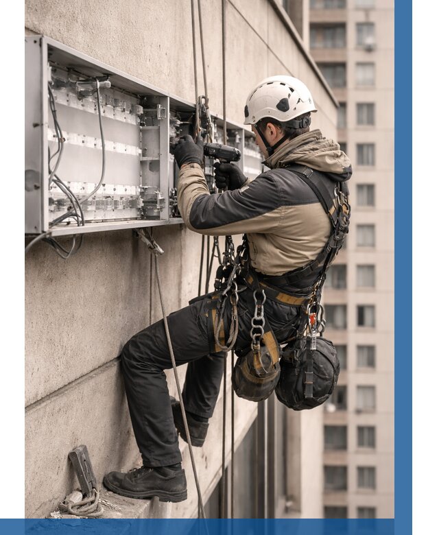 Ремонт вывески на высоте в Балахне от 4702 р. | ВЫСОТНИК-Блх