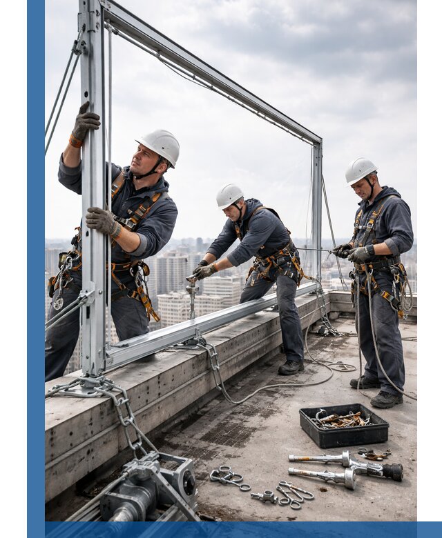 Монтаж крышных рекламных конструкций под ключ в Балахне