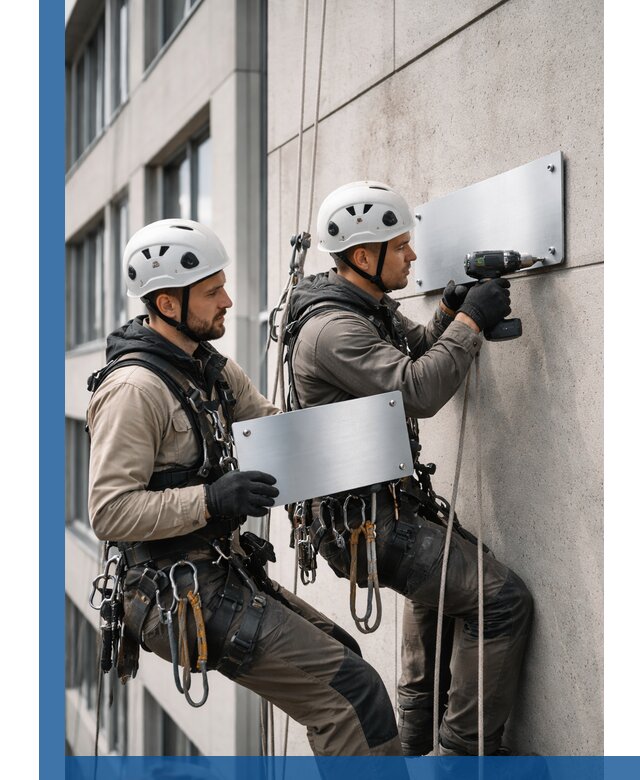 Монтаж табличек и указателей в Балахне для зданий и сооружений