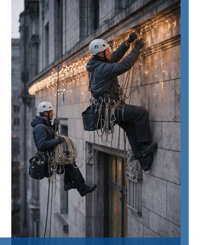 Монтаж новогодней иллюминации в Балахне от 8881 р. | ВЫСОТНИК-Блх