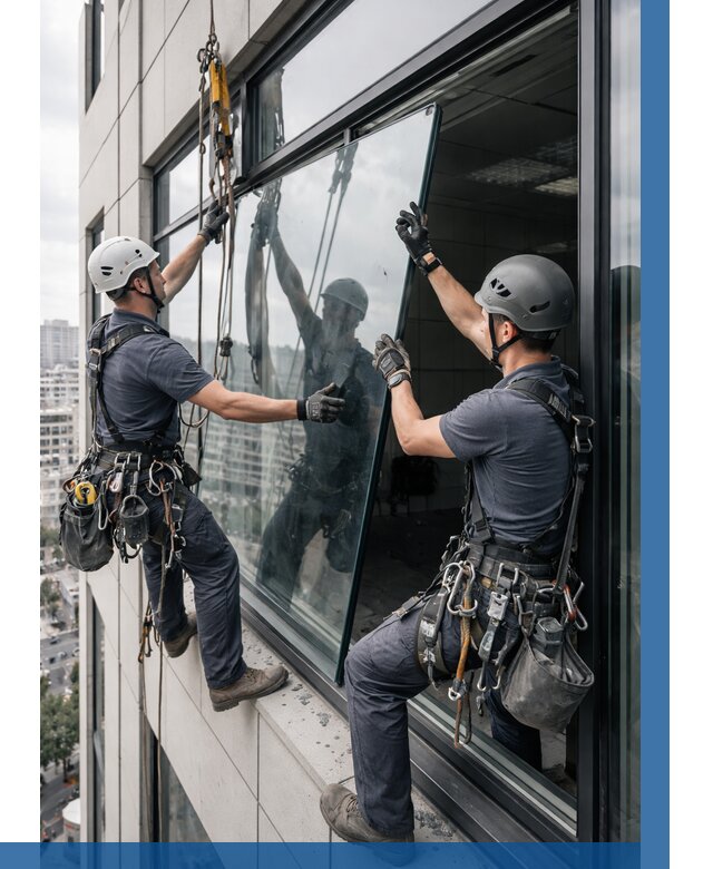 Замена стеклопакетов на высоте в Балахне от 5746 р. | ВЫСОТНИК-Блх