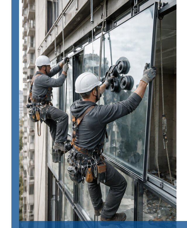 Витражное остекление фасадов и лоджий в Балахне под ключ