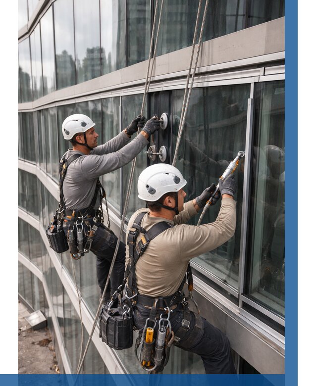 Радиусное остекление фасада в Балахне от 12538 р. | ВЫСОТНИК-Блх