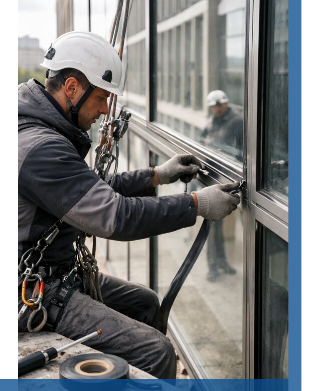 Ремонт витражных конструкций в Балахне от 3657 р. | ВЫСОТНИК-Блх