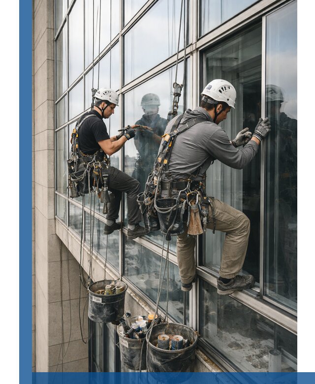 Ремонт витражных конструкций и фасадного остекления в Балахне