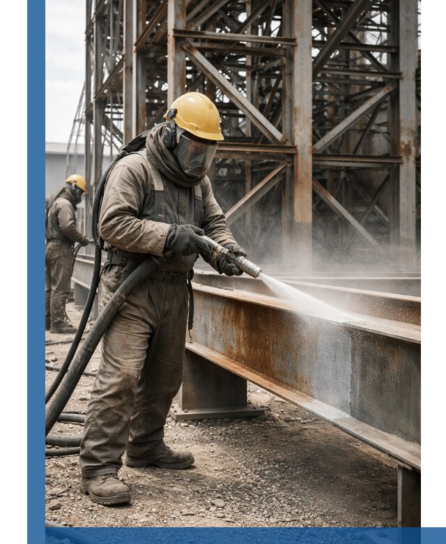 Пескоструйная очистка металлоконструкций в Балахне промышленная