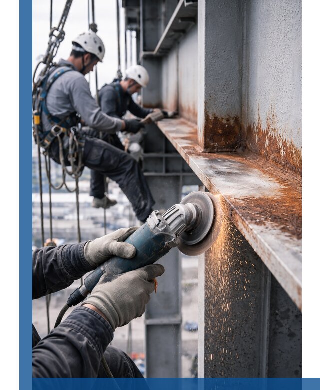 Зачистка металла от ржавчины и подготовка поверхностей в Балахне