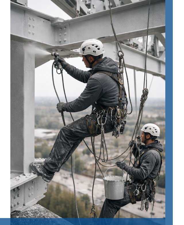 Покраска металлоконструкций на высоте в Балахне 366 р |ВЫСОТНИК-Блх