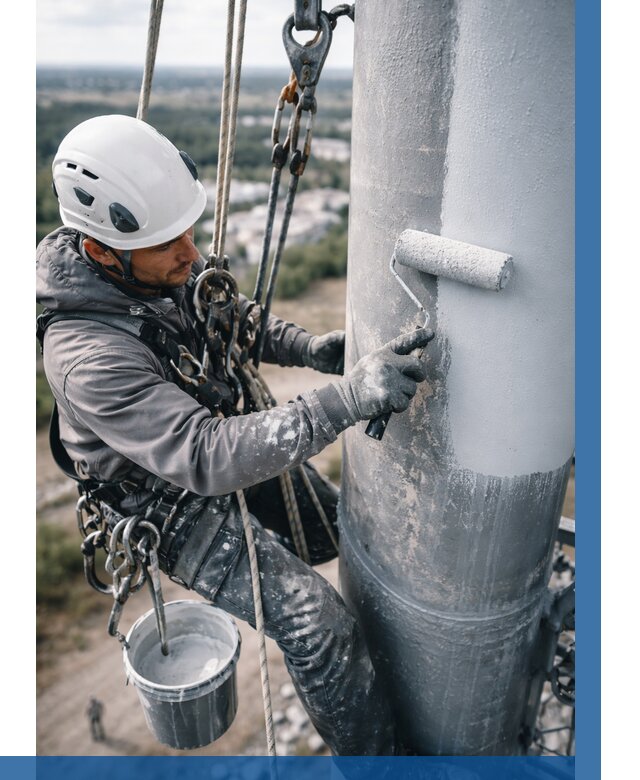 Покраска мачт связи под ключ в Балахне от 888 р. | ВЫСОТНИК-Блх