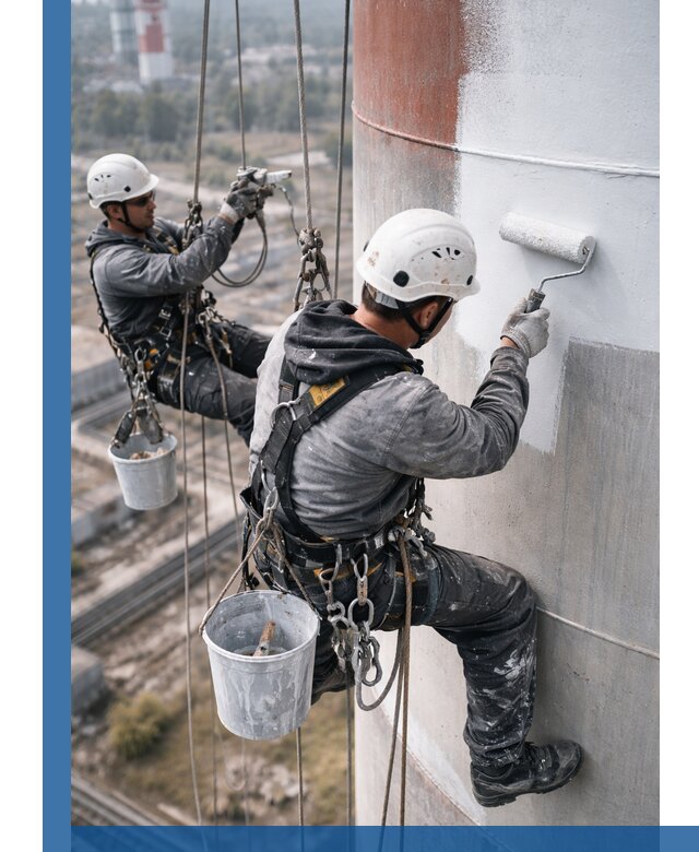 Покраска дымовых труб в Балахне: антикоррозийная защита и восстановление