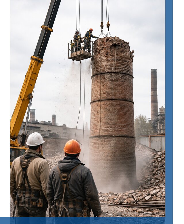 Демонтаж дымовой трубы в Балахне от 94032 р. | ВЫСОТНИК-Блх, смета