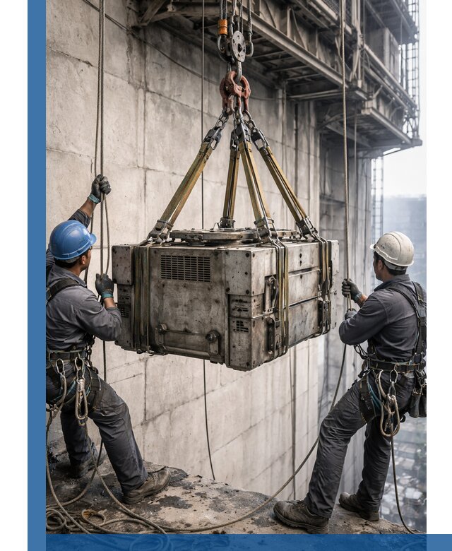 Такелажные работы на высоте, подъем и монтаж грузов в Балахне