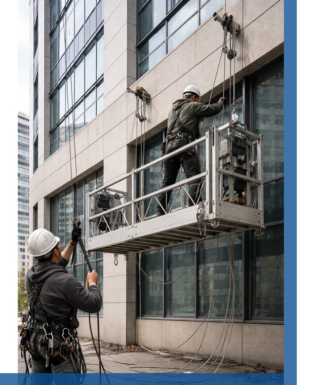 Монтаж и подъем фасадной люльки в Балахне от 12538 р. | ВЫСОТНИК-Блх