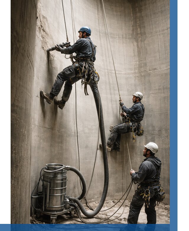 Зачистка силосов в Балахне от 4702 р. Договор и смета ВЫСОТНИК-Блх