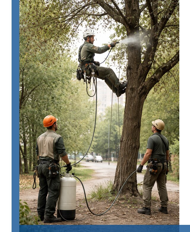 Обработка деревьев от вредителей в Балахне профессиональная защита