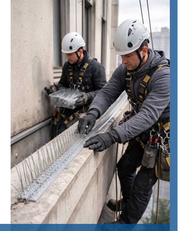 Установка шипов от птиц в Балахне от 888 р. | ВЫСОТНИК-Блх